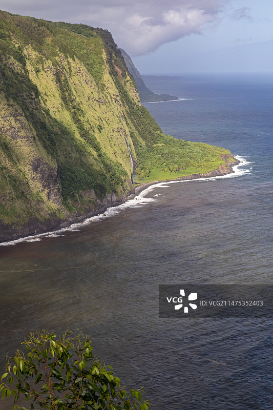 美国夏威夷威庇欧山谷图片素材