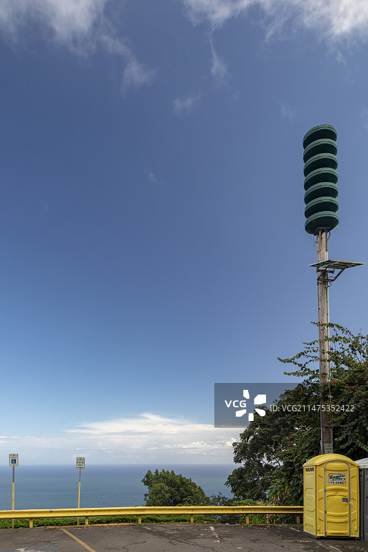 美国夏威夷海啸警报器图片素材