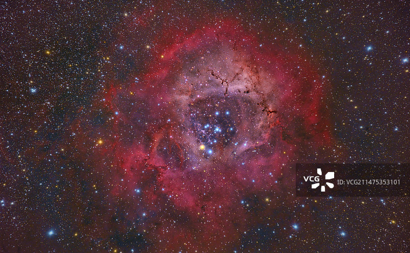 玫瑰星云光学图像图片素材