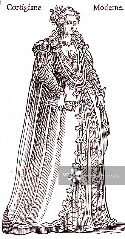 16世纪的意大利名妓图片素材