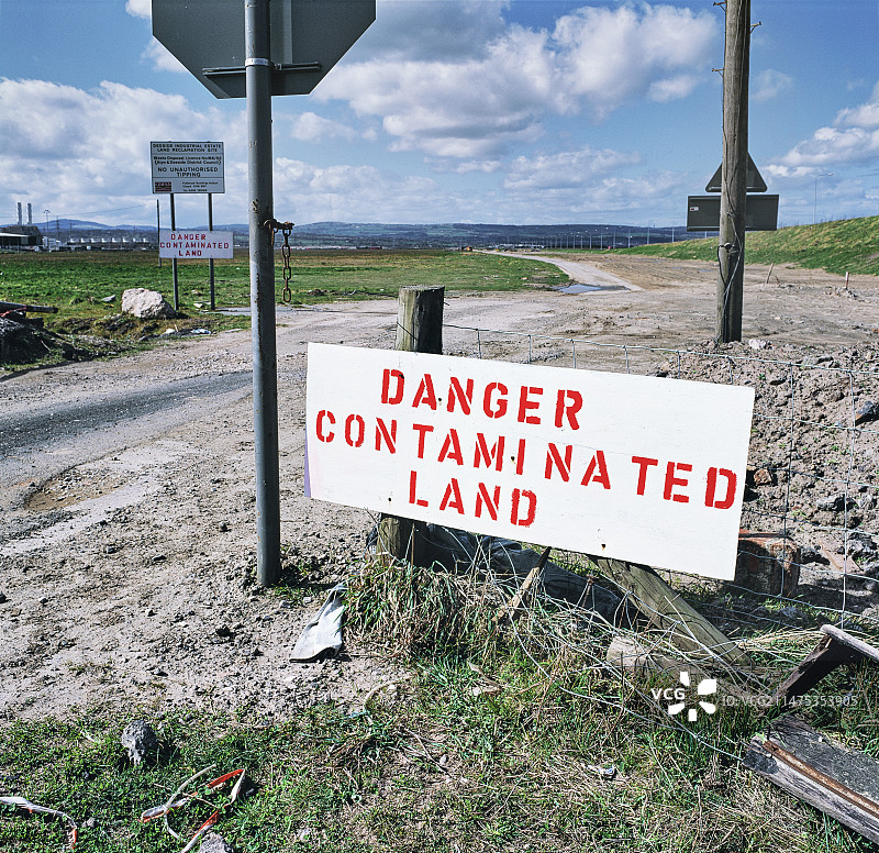 迪赛德土地复垦区，英国威尔士图片素材