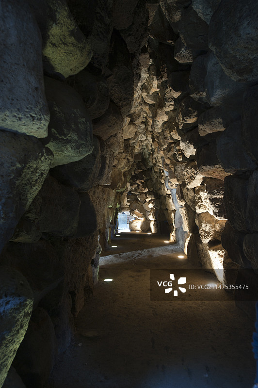 努拉格通道，史前撒丁岛建筑图片素材