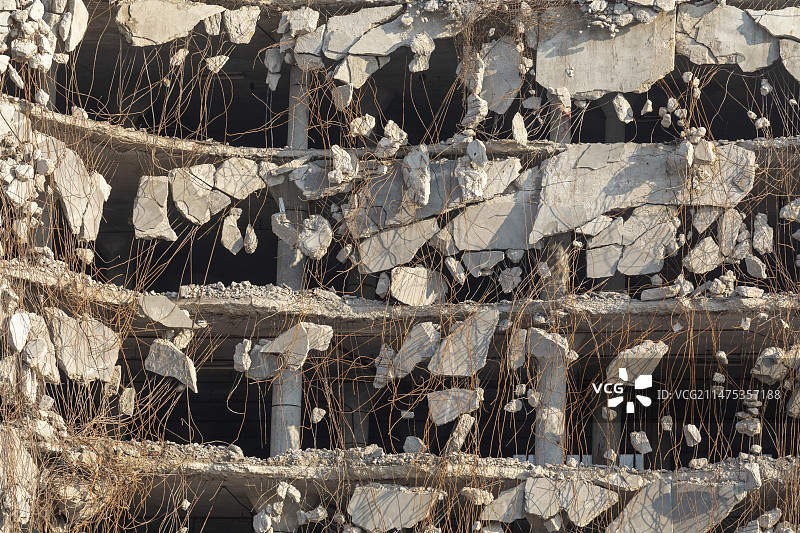 美国罗克艾兰犁公司大楼拆除图片素材