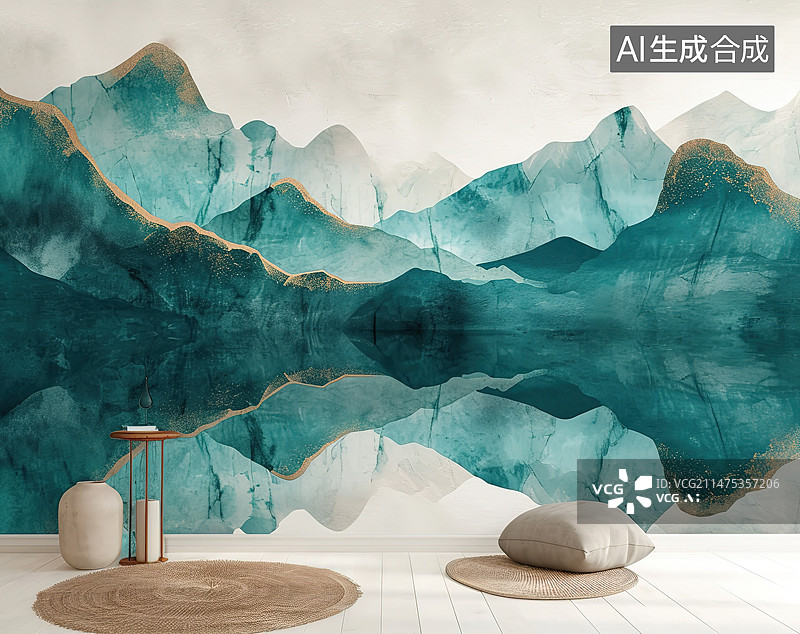 【AI数字艺术】水彩画插画背景图片素材