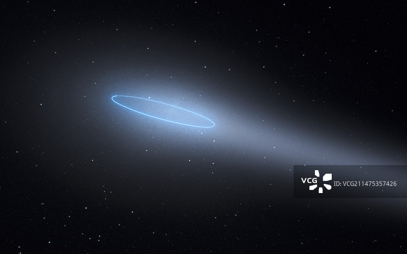 小行星288P二进制图解图片素材