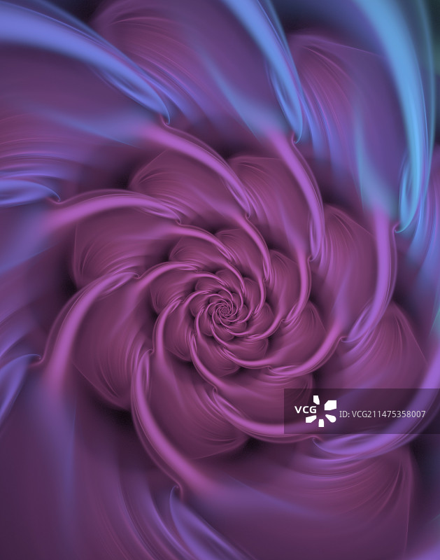 分形玫瑰色螺旋图片素材