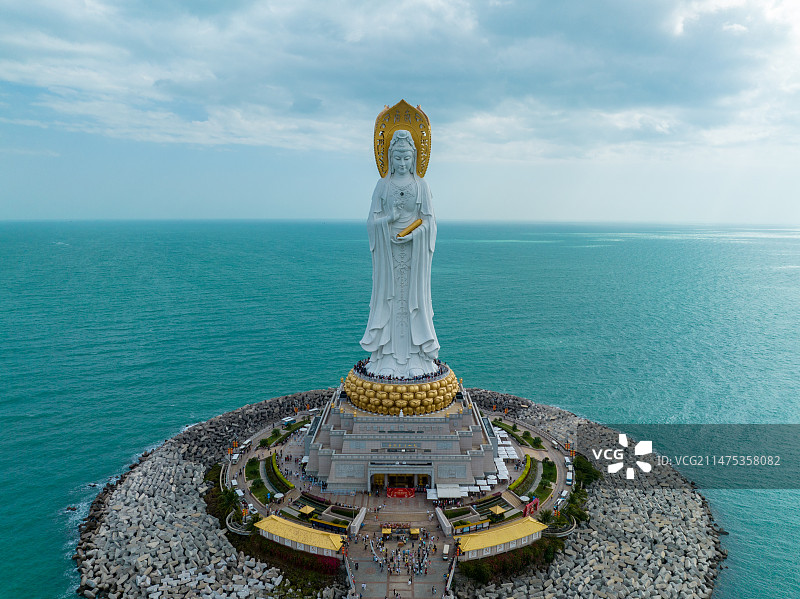 三亚南山海上观音雕塑图片素材