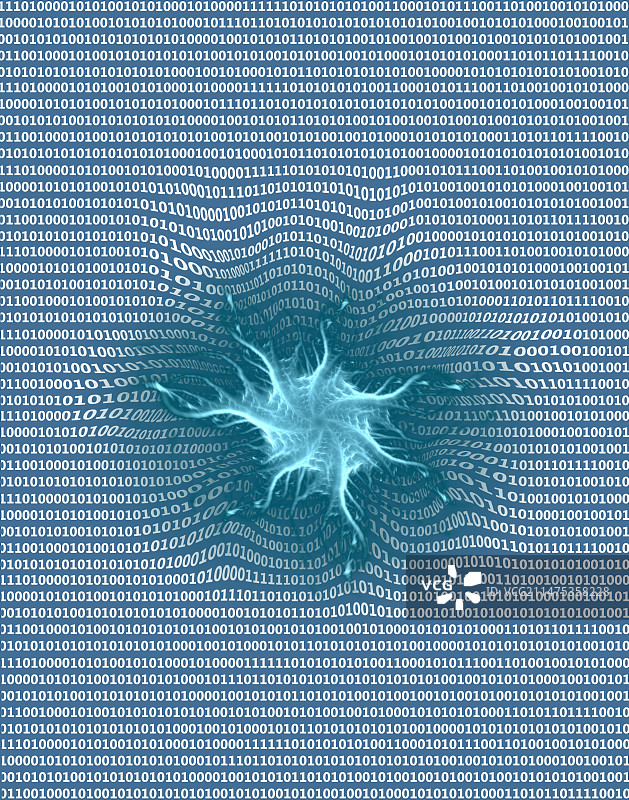 电脑病毒破坏数据概念图图片素材