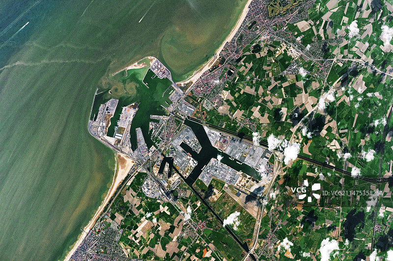 比利时泽布吕赫的国际空间站图像图片素材