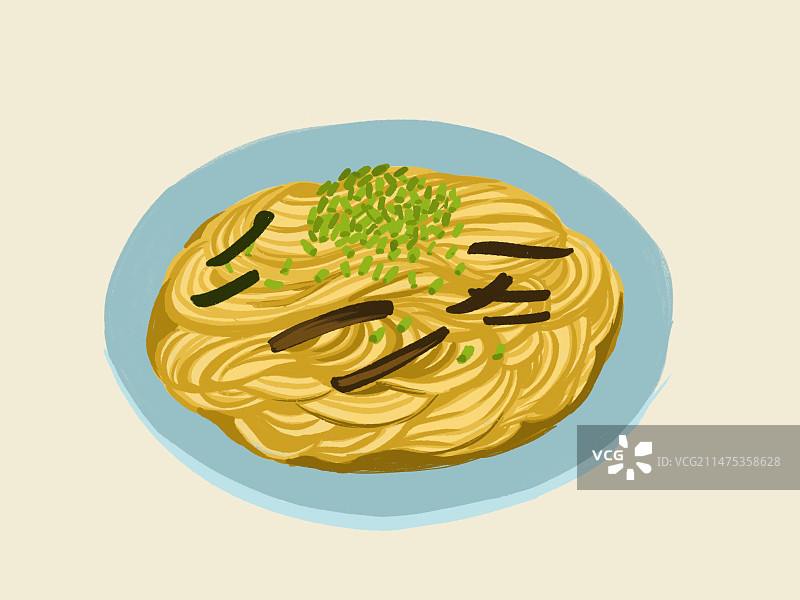 葱油拌面图片素材
