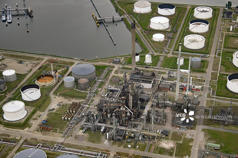 炼油厂鸟瞰照片图片素材