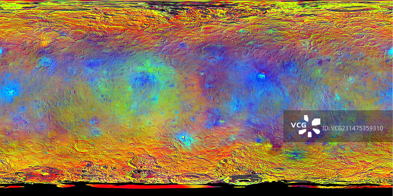 谷神星卫星图像图片素材