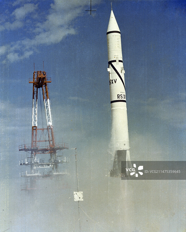 1954年红石火箭发射图片素材