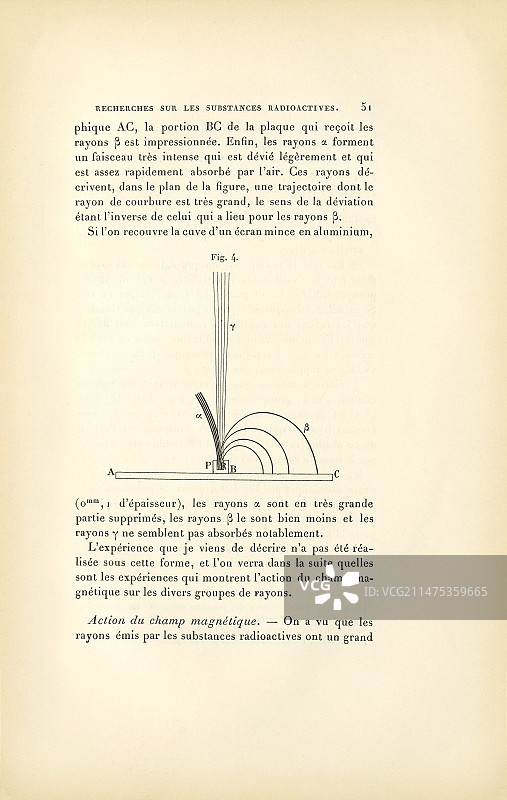 玛丽·居里1904年关于镭的医学研究图片素材