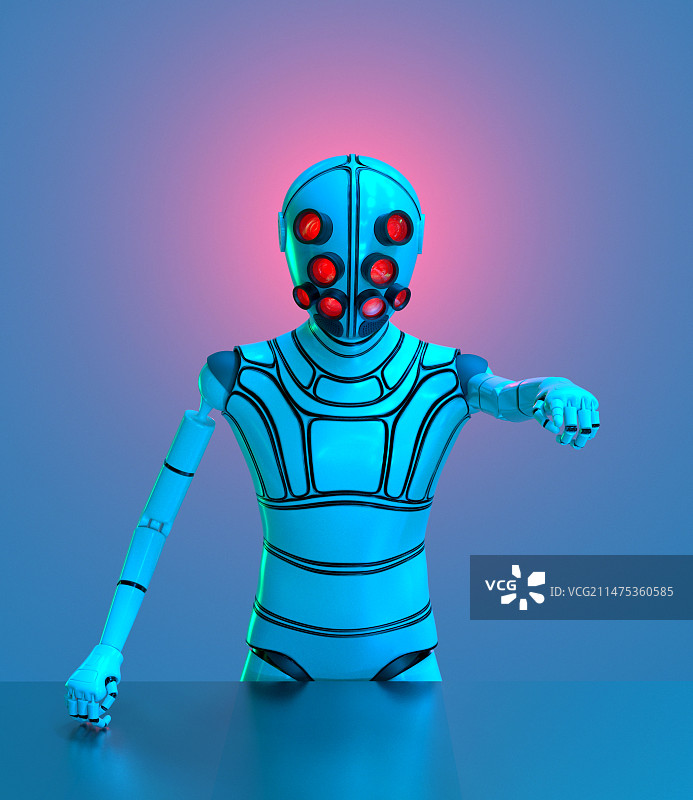 类人机器人插画图片素材