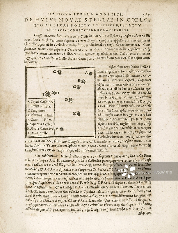 第谷超新星，1572年图片素材