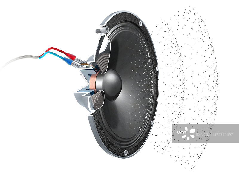 扬声器机制插图图片素材