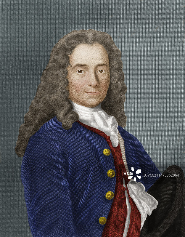 伏尔泰，法国哲学家图片素材