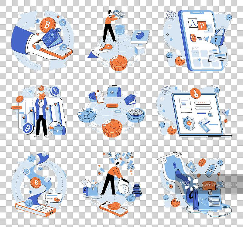 加密货币转型图片素材