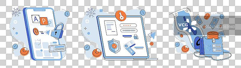 互联网作为数字货币的支柱图片素材