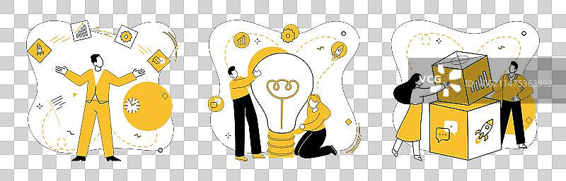 合作协作实现解决方案图片素材