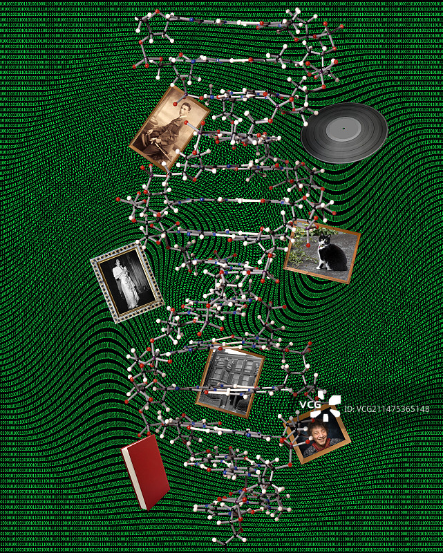 DNA存储概念图图片素材
