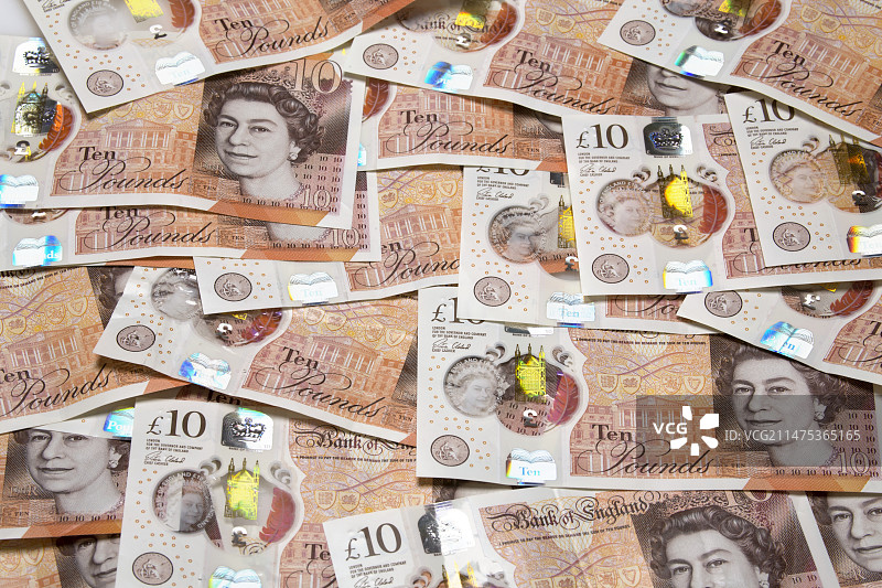 全新十英镑纸币图片素材