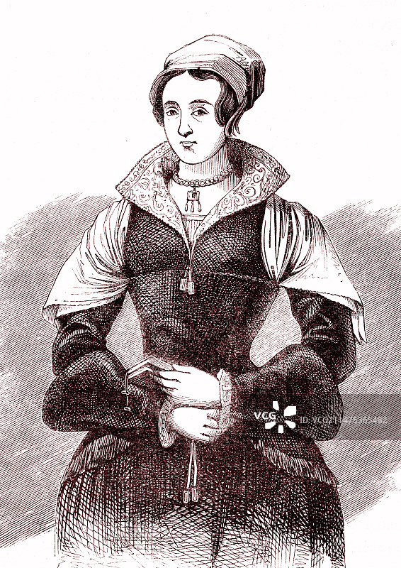 简·格雷夫人，1553年的英格兰女王图片素材