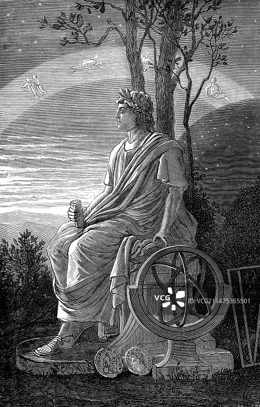 古希腊天文学家喜帕恰斯图片素材