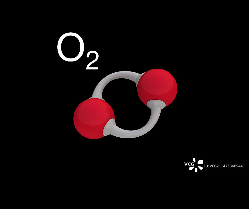 氧分子图示图片素材