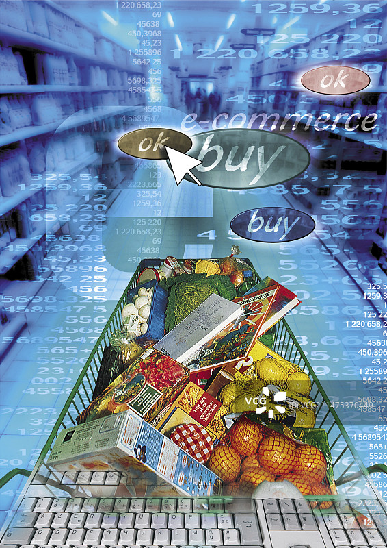互联网购物概念图图片素材