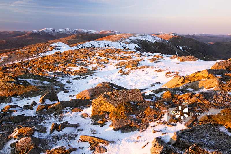 英国湖区康尼斯顿老人的景色图片素材