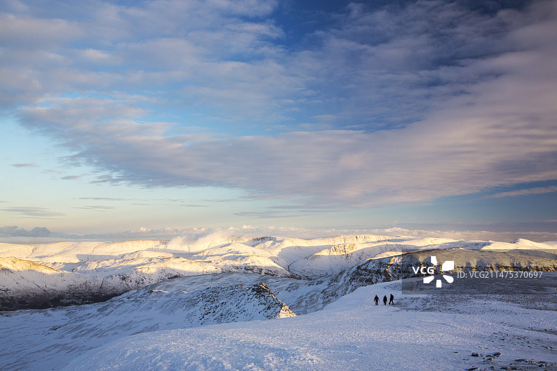 眺望英国圣星期日峭壁图片素材