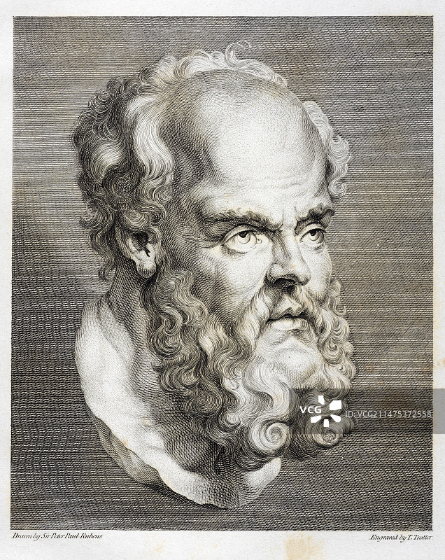 古希腊哲学家苏格拉底图片素材