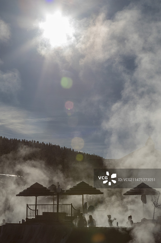 美国科罗拉多州帕戈萨斯普林斯温泉图片素材