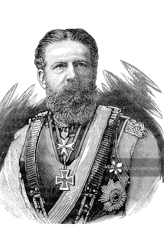 普鲁士国王弗里德里希·威廉三世插图图片素材