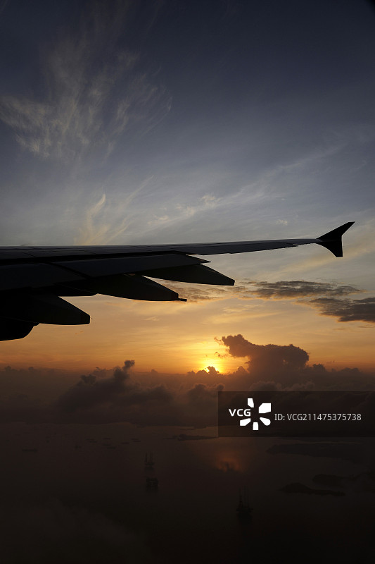 空中客车A380飞机机翼图片素材