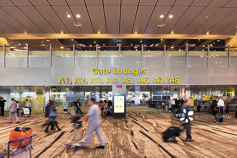 新加坡樟宜机场航站楼图片素材