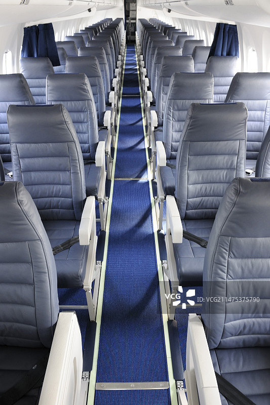 涡轮螺旋桨客机机舱图片素材