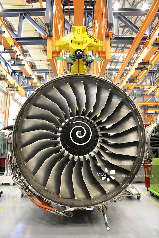 飞机发动机维护图片素材