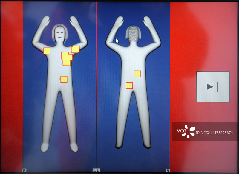 机场人体扫描仪图片素材
