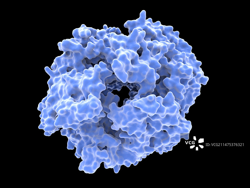 人体RNA外泌体复合物分子模型图片素材