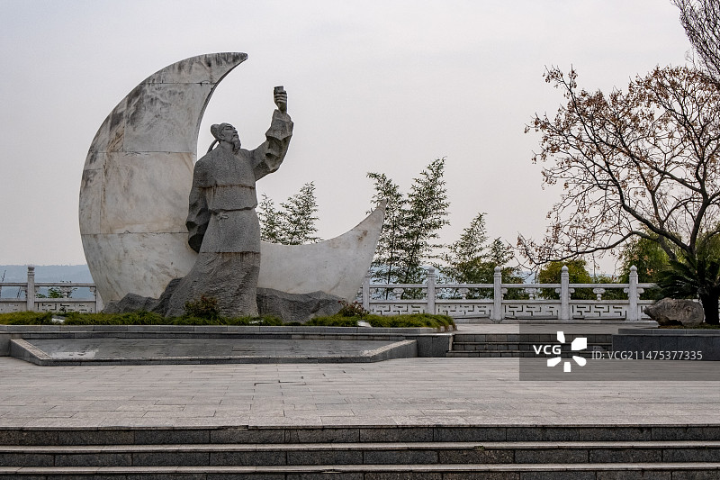 四川省绵阳市江油市青莲镇李白故居景区内景图片素材