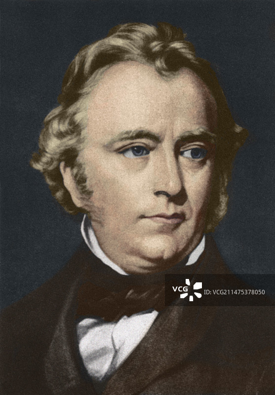 英国政治家托马斯·巴宾顿·麦考利图片素材