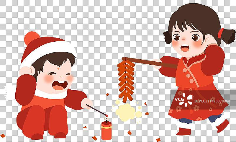 放鞭炮图片素材