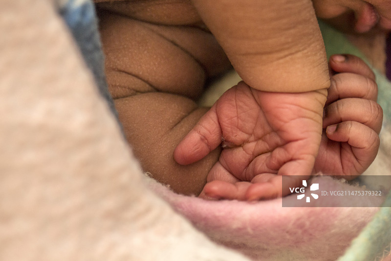 婴儿的手图片素材
