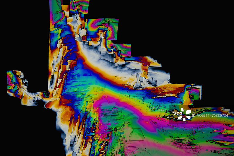 肌酐晶体，光学显微照片图片素材