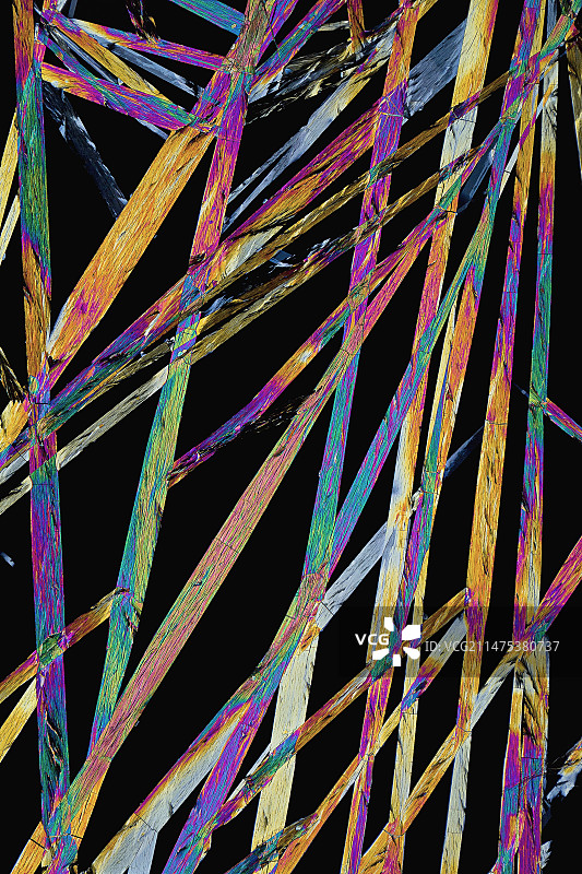 环丙沙星抗生素药物晶体显微照片图片素材