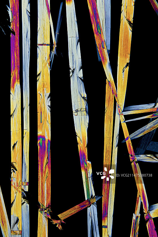 环丙沙星抗生素药物晶体显微照片图片素材