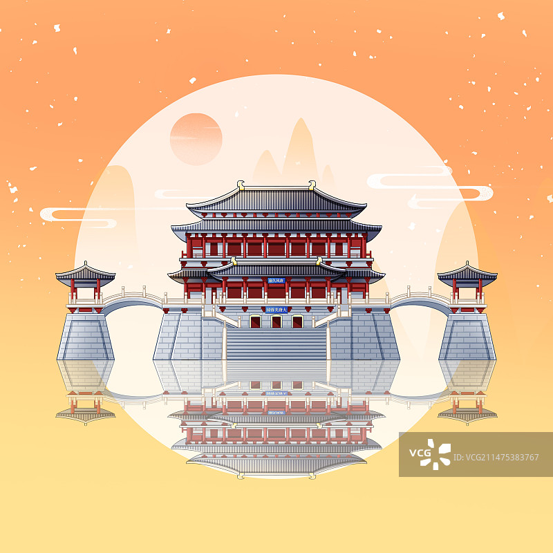 西安大唐芙蓉园图片素材